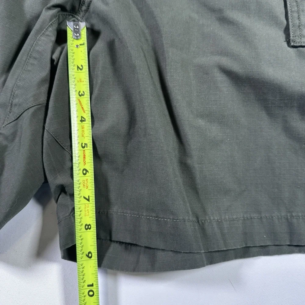 5.11 Tactical Cargo Shorts Mens 38 Green Ripstop Elastic Waist Utility Hiking